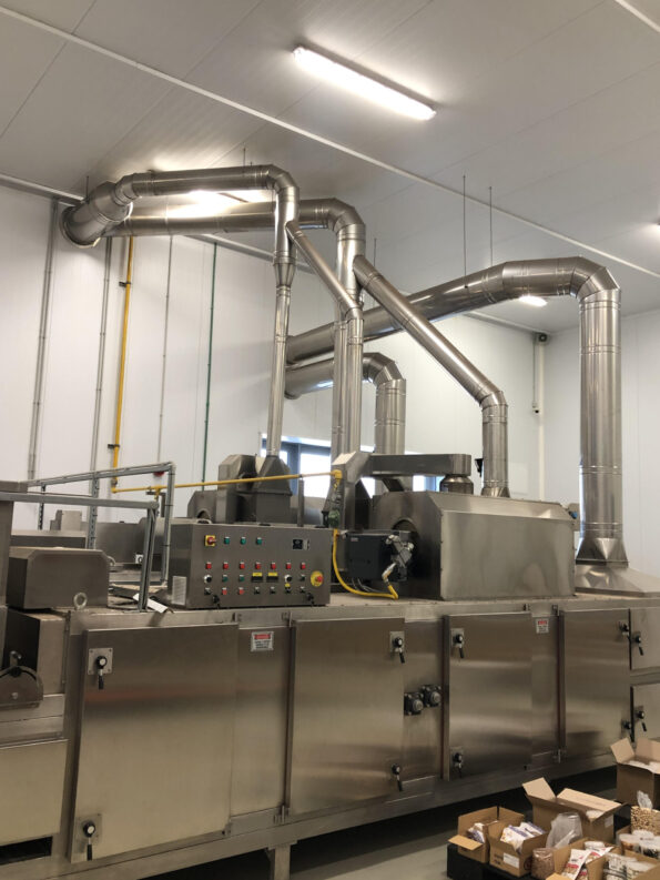 Δίκτυο αεραγωγών INOX σε μηχανήματα παραγωγής